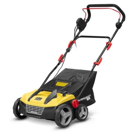 Balayeuse électrique pour gazon synthétique 1600W - 38cm - Bac 48L - Hauteur 5 positions