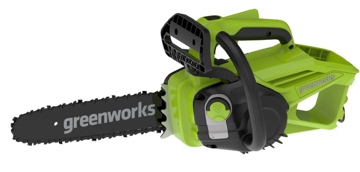 Élagueuse batterie lithium-ion Greenworks – vue détaillée