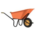 Brouette Bati Plus 120 Reno – Brouette Haemmerlin Crusader Bati Plus 120 Reno, cuve 120 L, châssis Alpha, roue gonflée