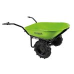 Brouette électrique Li-ion batterie 100 L – Brouette électrique Zipper ZI-EWB260 100 L, charge 260 kg, 350 W – batterie Li-ion 40 V 6 Ah + chargeur