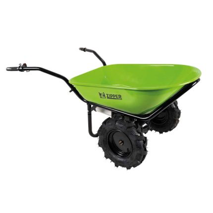 Brouette électrique Li-ion batterie 100 L – Brouette électrique Zipper ZI-EWB260 100 L, charge 260 kg, 350 W – batterie Li-ion 40 V 6 Ah + chargeur